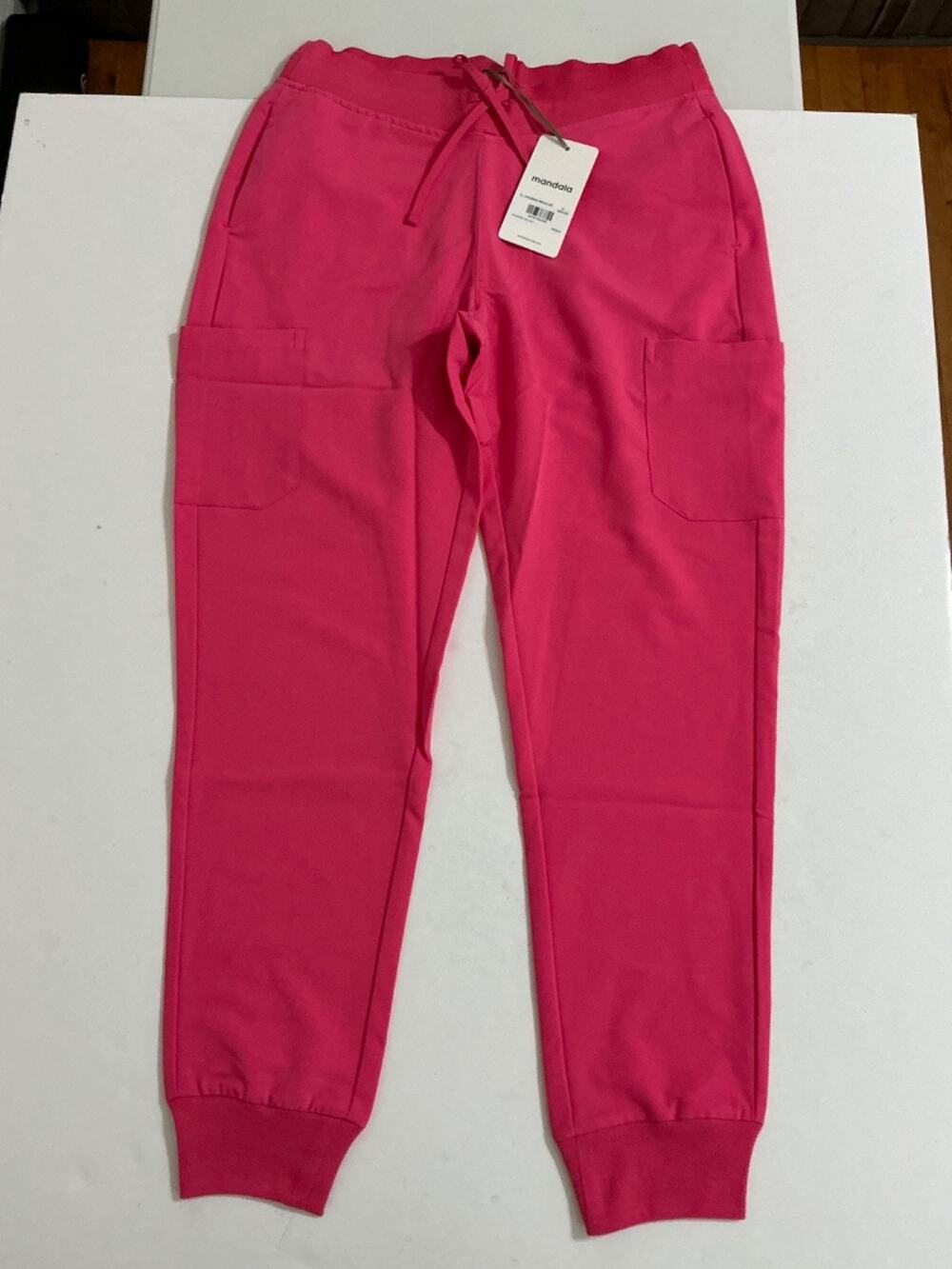 Mandala Scrubs Women's Jogger Scrub Pants Size S Azalea Pink Regular NWT